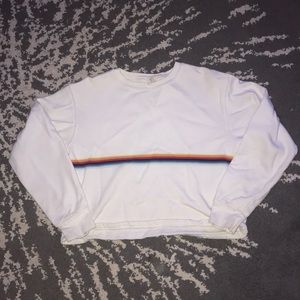 Brandy Melville Rainbow Striped Pullover
